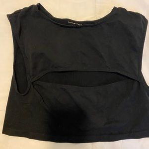 Free People keyhole crop top